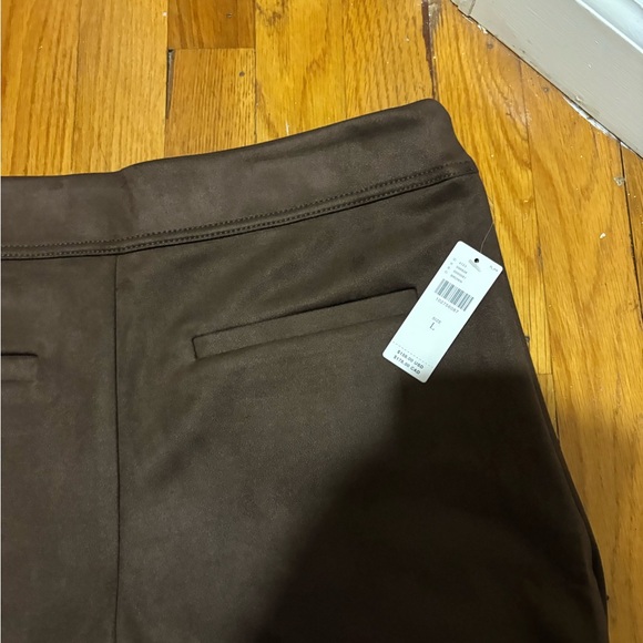 Anthropologie NWT FAUX-SUEDE FLARE PANTS - Picture 7 of 9